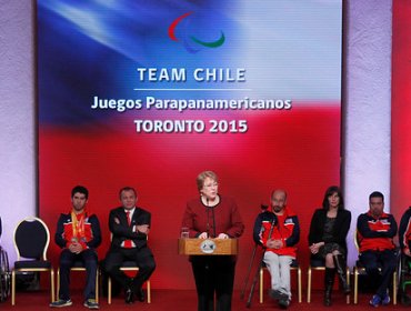 Presidenta Bachelet homenajeó a atletas paralímpicos en La Moneda