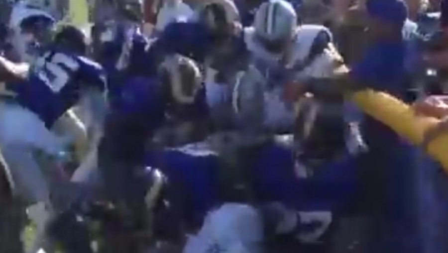 Video: Brutal pelea en el campo de juego entre jugadores de la NFL