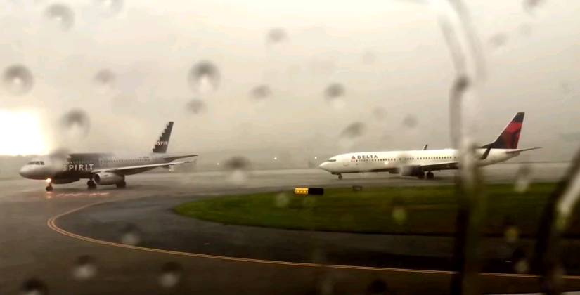 Video: Avión “Delta” es impactado por un rayo en tormenta eléctrica