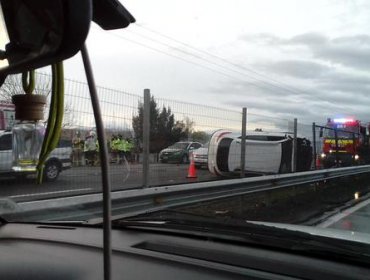 Accidente múltiple en Ruta 5 Sur dejó lesionados y generó congestión vehicular