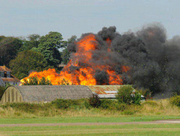 Siete muertos en accidente durante una exhibición aérea en Inglaterra