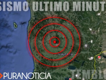 Sismo de 3.9 grados Richter se percibió en la zona sur del país