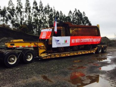 Camioneros de La Araucanía se dirigen a Santiago para manifestarse frente a La Moneda