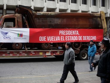 Camioneros se encuentran detenidos en Chillán a la espera de permiso para marchar