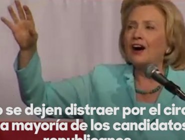 Video: Hillary Clinton en picada contra Trump y Bush por temas migratorios