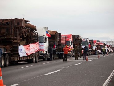 Caravana de camioneros ya está en Rancagua y se viene sí o sí a La Moneda