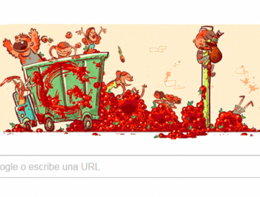 Google homenajea a la tradicional fiesta española de la Tomatina