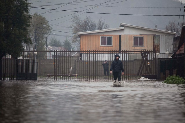 Onemi decreta Alerta Amarilla en Los Ríos por lluvias y viento