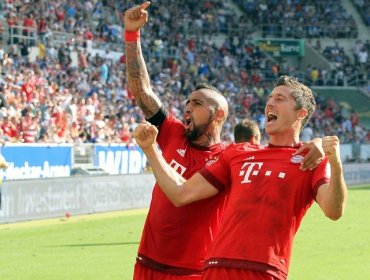 Arturo Vidal jugó todo el partido en goleada de Bayern Munich sobre B.Leverkusen