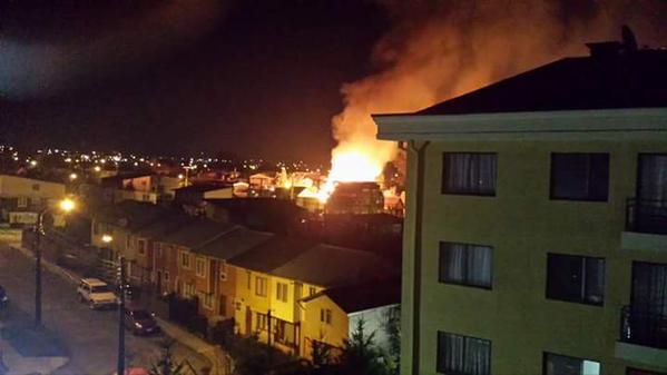 Incendio supuestamente provocado destruyó una vivienda en Osorno