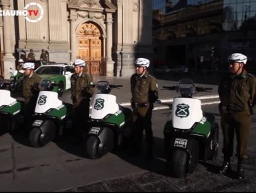 Video: Carabineros recibe modernas “Eco Motos” para operar en Santiago