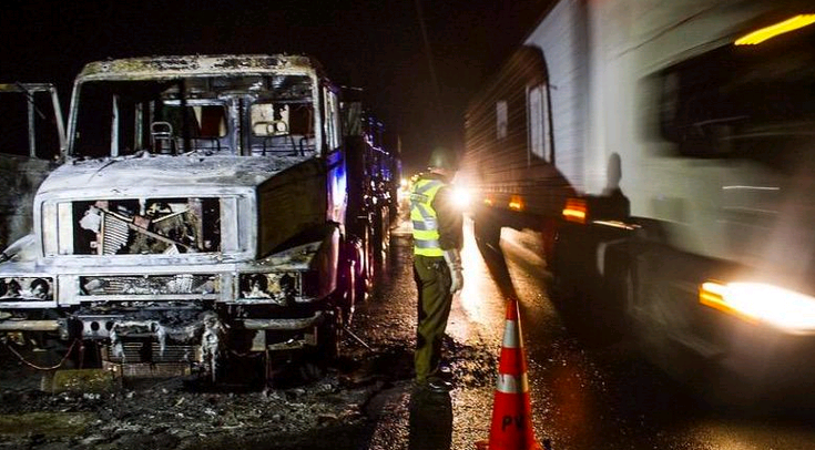 Nuevo ataque incendiario a un camión se registra en la Región de la Araucanía