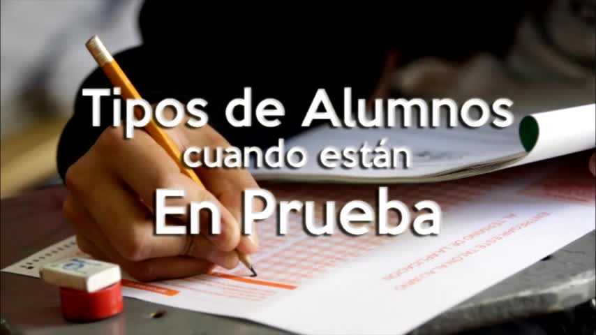 Video: El típico alumno en prueba que saca risas en la web