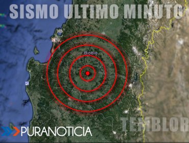 Sismo de 4,9 grados Richter se siente en la Región del Biobío