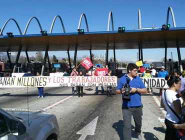 Cajeros de peaje de Angostura protestaron por falta de seguridad y mejoras salariales