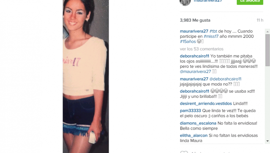 Así lucía Maura Rivera hace 15 años en su participación en Miss 17