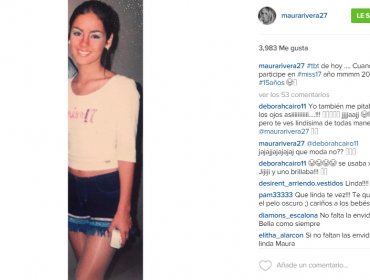 Así lucía Maura Rivera hace 15 años en su participación en Miss 17