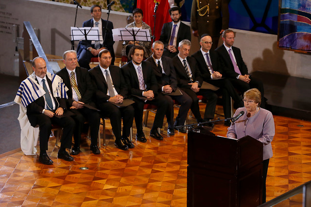 Bachelet en Tefilá dijo que se está trabajando para acoger a refugiados sirios