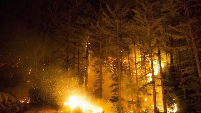 Un incendio calcina casi 40.000 hectáreas cerca de un parque natural en EEUU