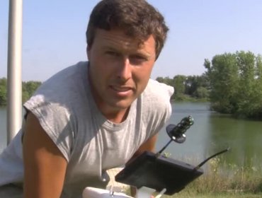 Video: Hombre pesca con su dron