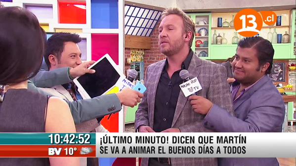 Martín Cárcamo responde a rumores de animar el Buenos Días a Todos