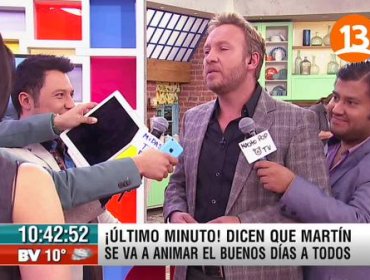 Martín Cárcamo responde a rumores de animar el Buenos Días a Todos