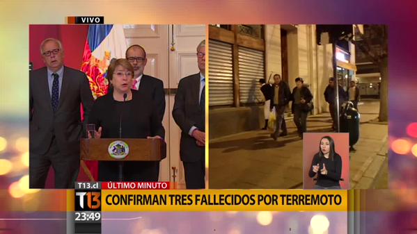 TVN y Canal 13 ganan en preferencias ante cobertura tras terremoto