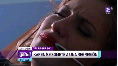 Karen Paola vive impactante regresión en Mucho Gusto
