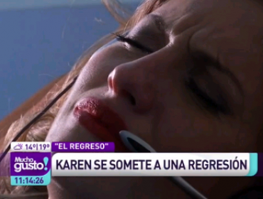 Karen Paola vive impactante regresión en Mucho Gusto