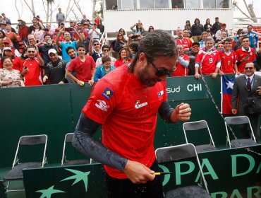 Copa Davis: Massú y otros históricos del tenis chileno fueron homenajeados