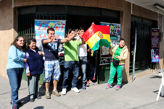 Galería: Bolivianos en Chile celebran el fallo de La Haya