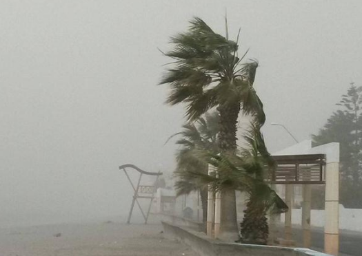 Inusual tormenta de arena se registra en Mejillones