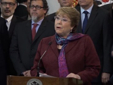 Video: La Presidenta Michelle Bachelet emite una declaración tras conocer el fallo de la Corte Internacional de Justicia de La Haya.