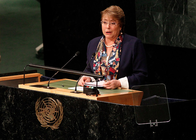 En ONU Presidenta Bachelet hace un llamado a respetar acuerdos internacionales