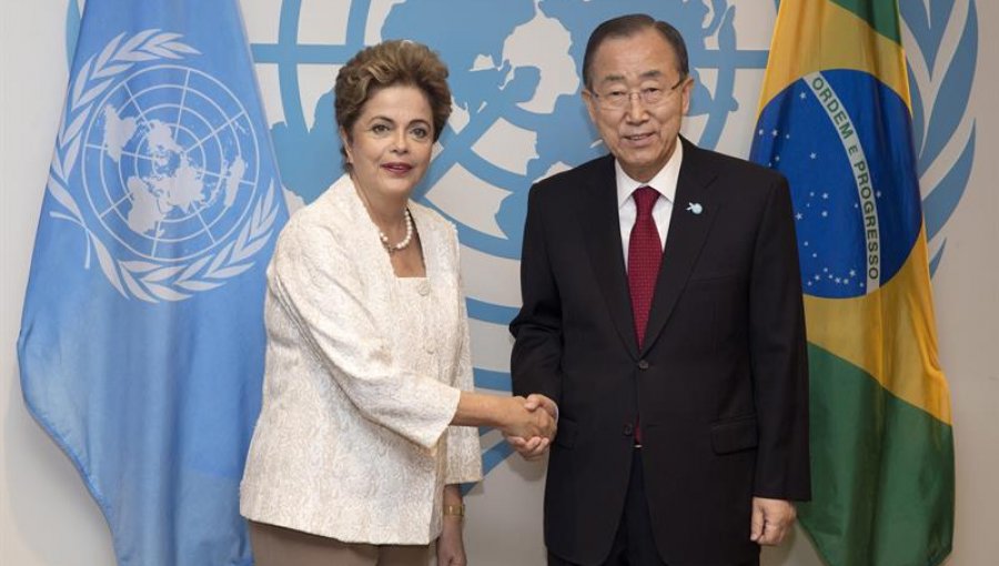 Ban Ki-moon agradece a Rousseff contribución de Brasil a nueva agenda de desarrollo