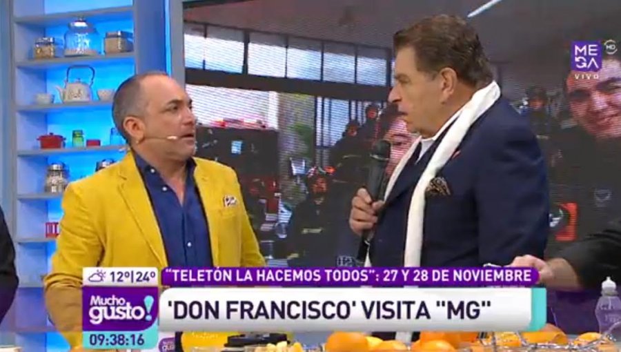 Don Francisco se pasea por matinales: En Mucho Gusto dijo “Todos al 13”