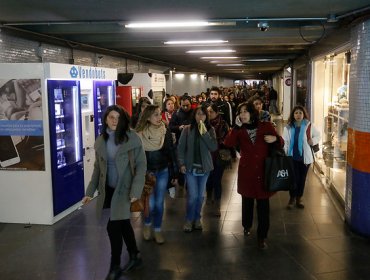 Protesta en vías del Metro obligó a suspender servicio en Línea 1