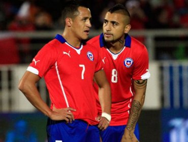 Sánchez y Vidal arribaron a Chile para sumarse a los trabajos de la Roja