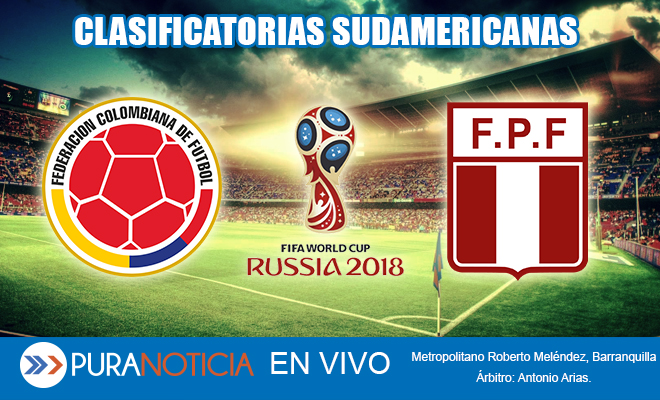 En Vivo Colombia vs Perú por las Clasificatorias a Rusia 2018