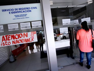 Ministerio de Justicia confirma descuentos a funcionarios del Registro Civil en paro