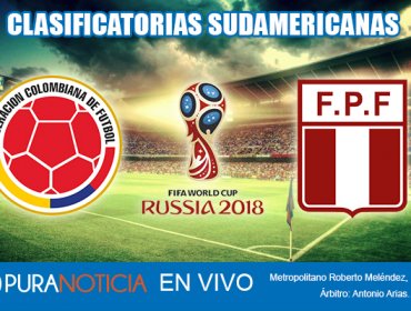 En Vivo Colombia vs Perú por las Clasificatorias a Rusia 2018
