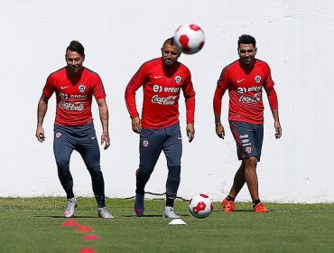 Regreso de Vidal a los trabajos fue la gran novedad en práctica de la 'Roja'