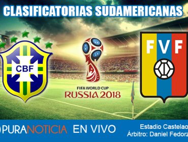 EN VIVO: Brasil vs Venezuela por las Clasificatorias a Rusia 2018