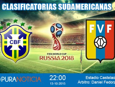Hora del partido Brasil vs Venezuela