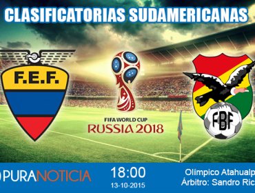 Hora del partido Ecuador vs Bolivia