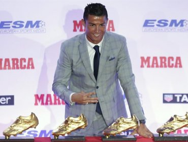 Cristiano Ronaldo recibió su cuarta Bota de Oro