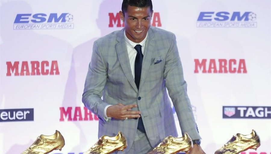 Cristiano Ronaldo recibió su cuarta Bota de Oro