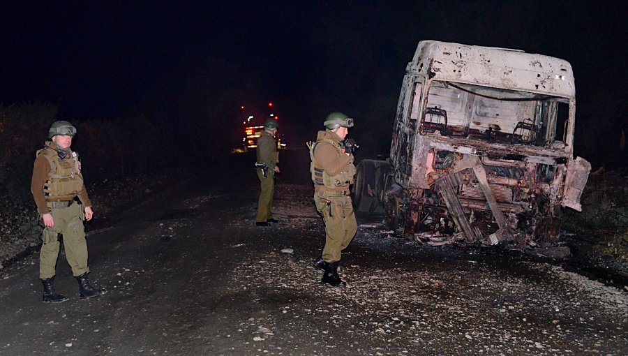 Presentan querella por atentado del domingo a 25 kilómetros de Temuco