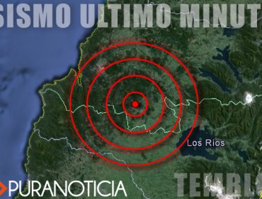 Sismo de 4.3 grados sacude Valdivia