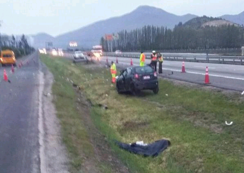 Joven de 22 años fallece en accidente en Ruta 68